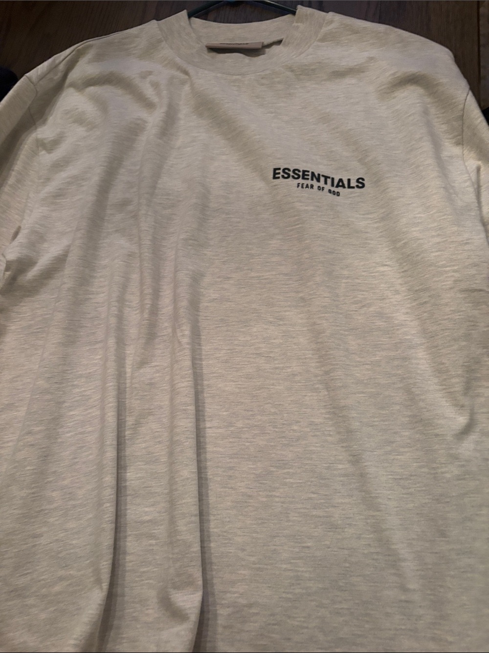 Fear of God ESSENTIALS Light Gray Logo Crewneck